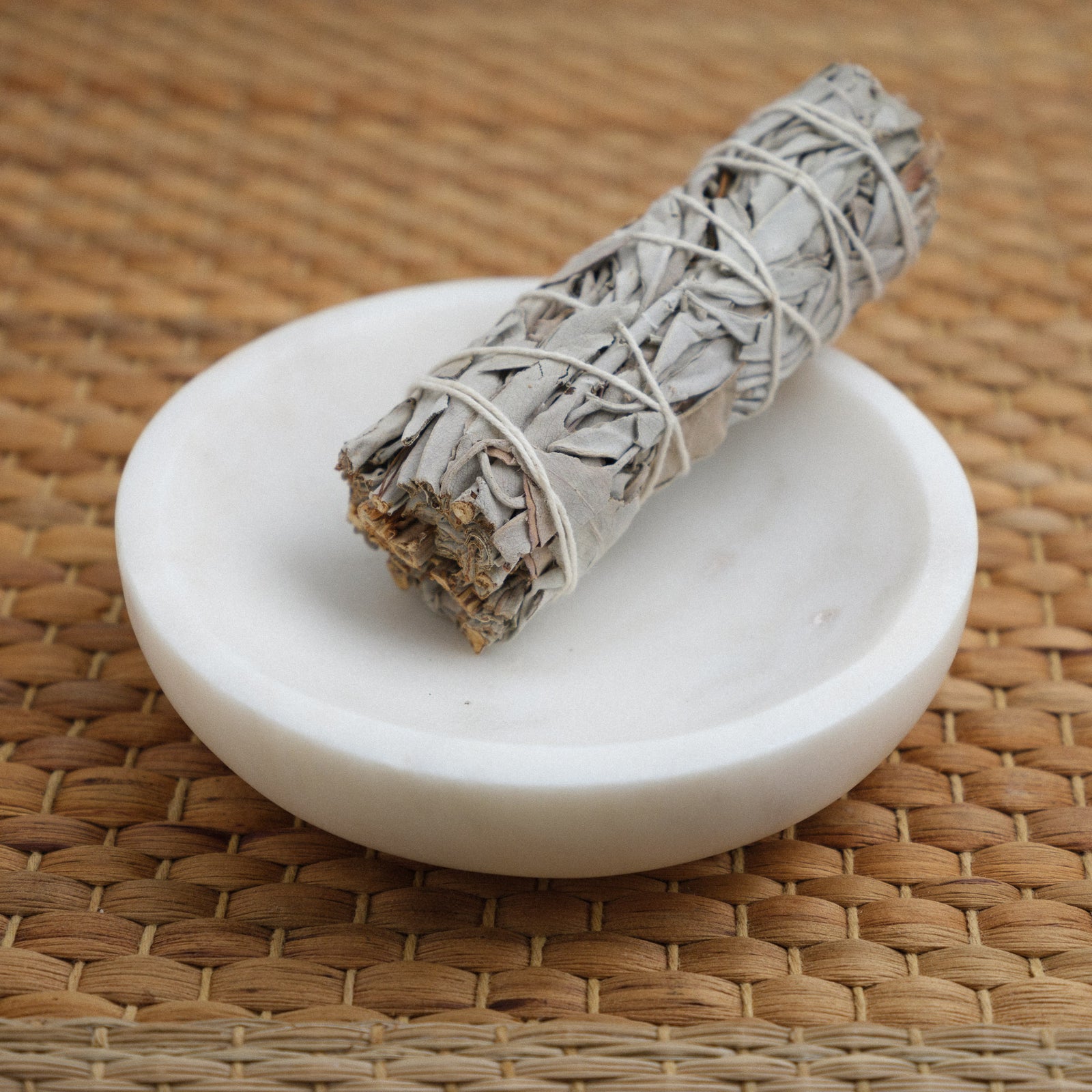 Round White Marble Bowl