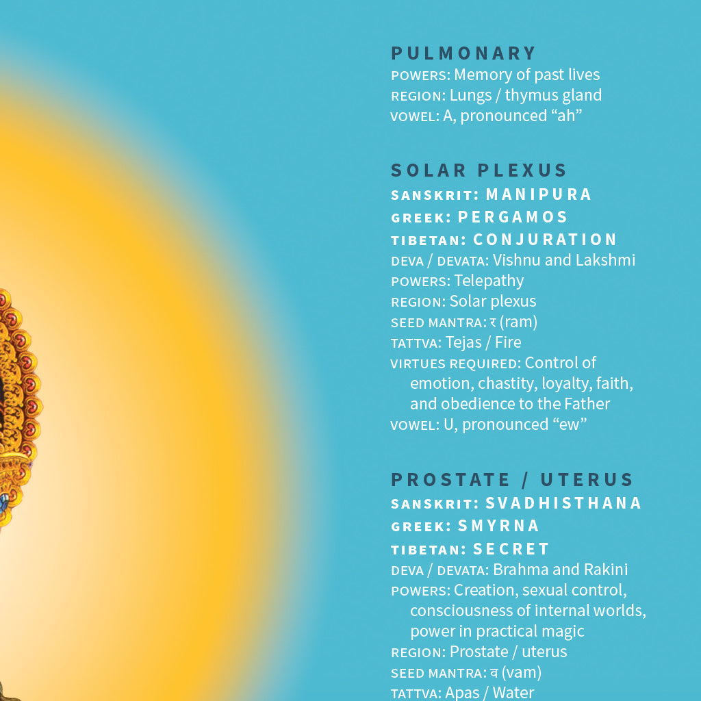 Chakra Poster (Detail) by Glorian Publishing