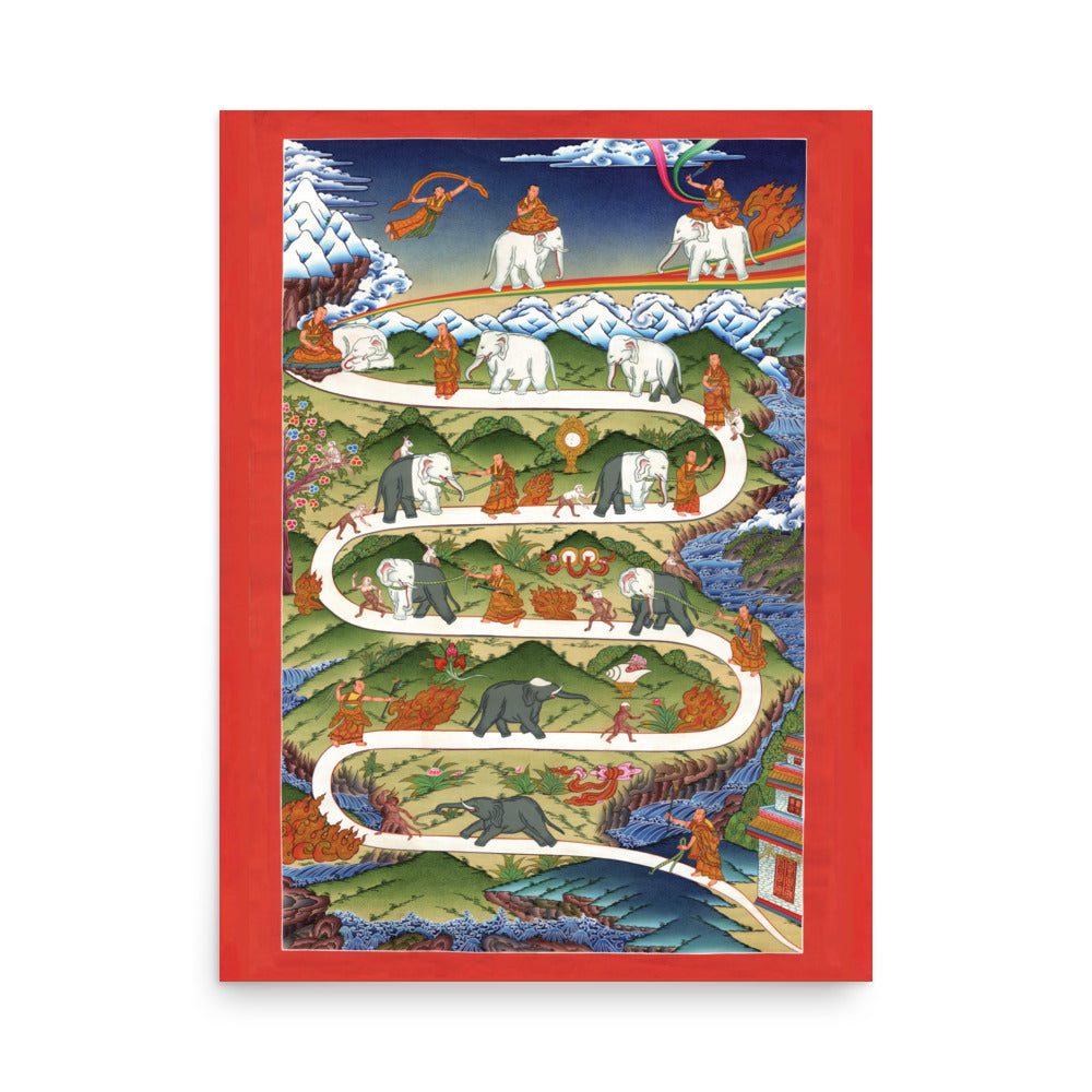 Stages of Concentration in Meditation Poster (Museum Quality)