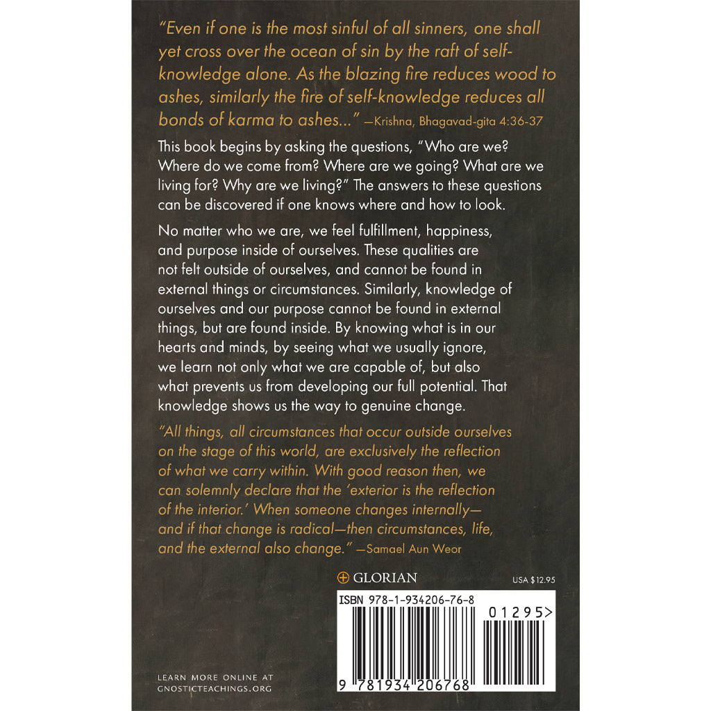 Discover the purpose of life and self-knowledge in Treatise of Revolutionary Psychology. Featuring a quote from Krishna and insights by Samuel van Wear, it explores practical spirituality to awaken consciousness. Includes publisher details, price, barcode, and ISBN at the end.